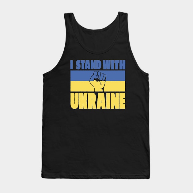 Stand with ukraine flag Tank Top by Teeium